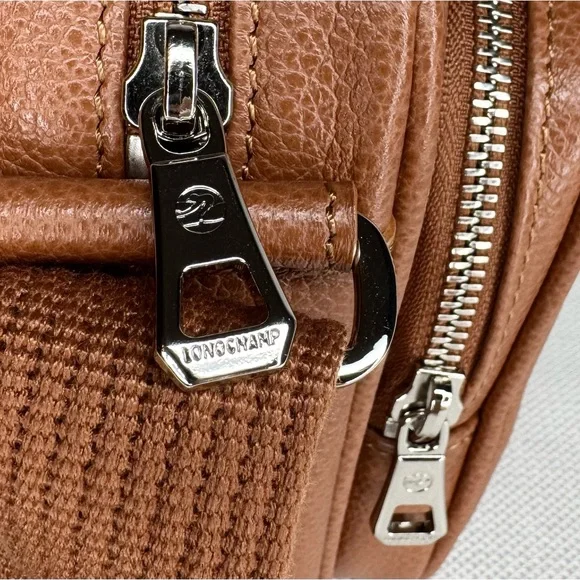 Longchamp le foulonne S camera bag caramel leather crossbody purse 20043021F72 - Picture 5 of 9
